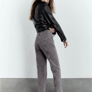 Zara Women's High Rise Jeans - Gray